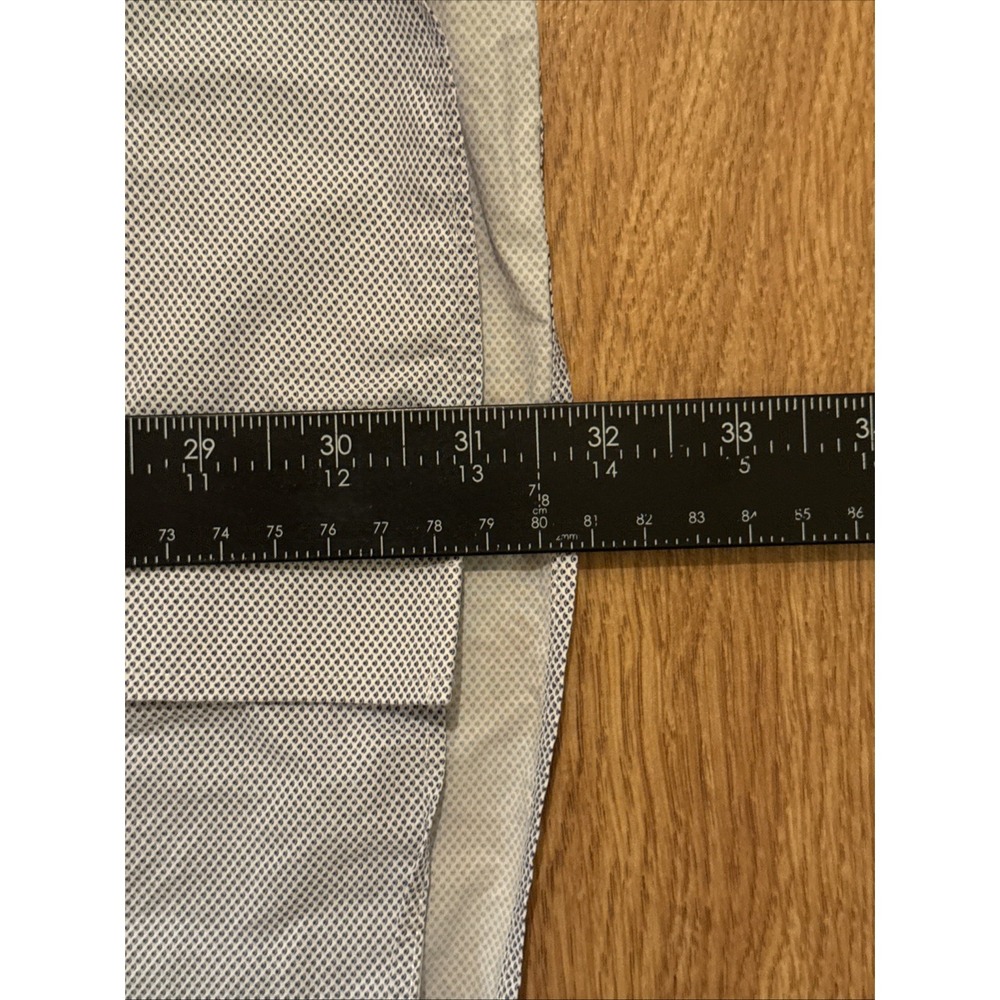Bonobos Italian Shirting Shirt Men's 16-36 Slim Fit Blue/White Geometric Preppy - Picture 4 of 7